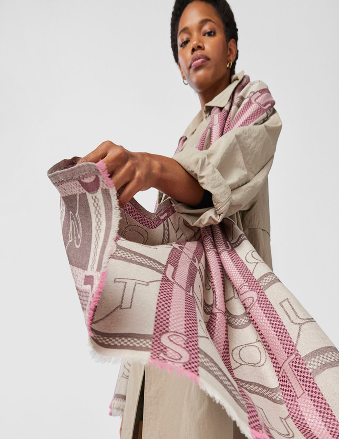 Foulard Tous Legacy Jaquard Multi Rosa