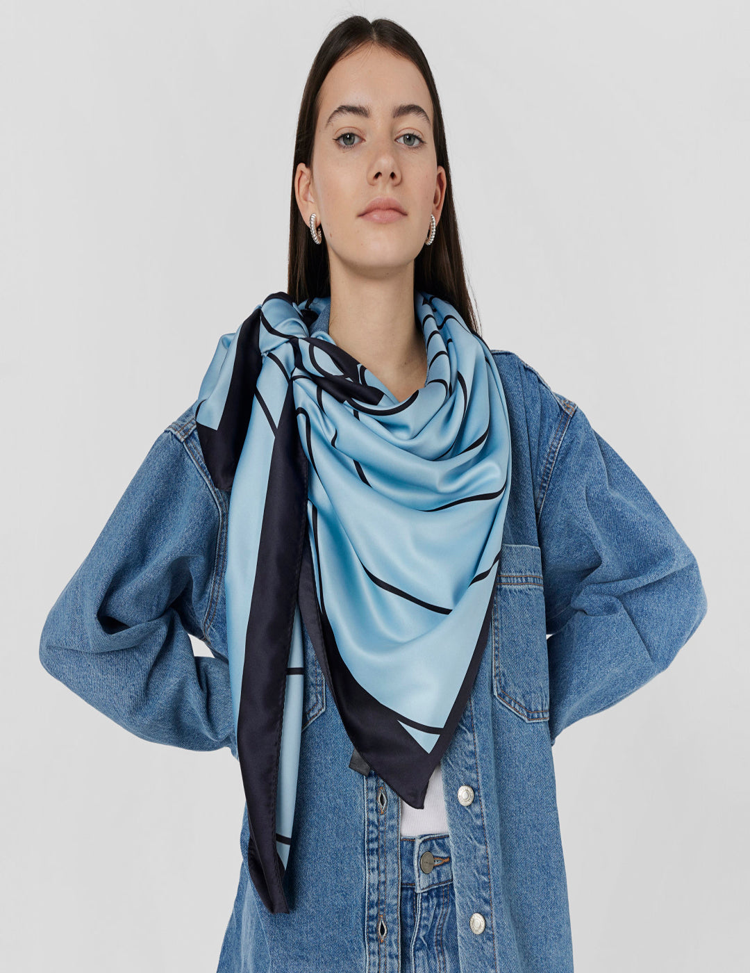 Pañuelo Tous Maar Azul Claro
