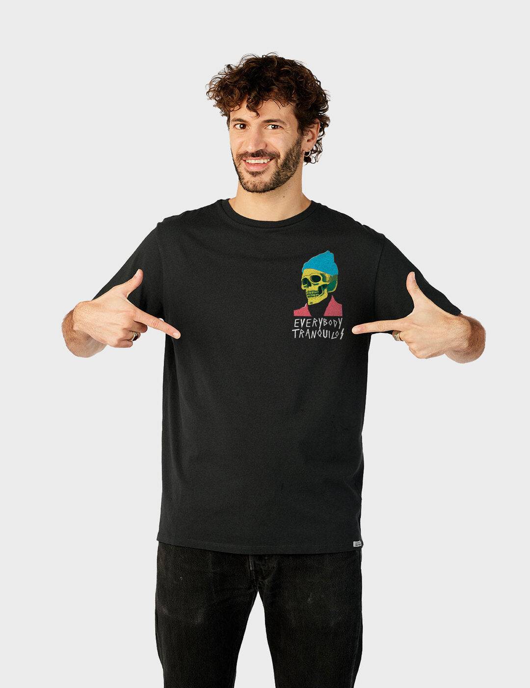 Camiseta Dear Tee Hombre Tranquilos Negro