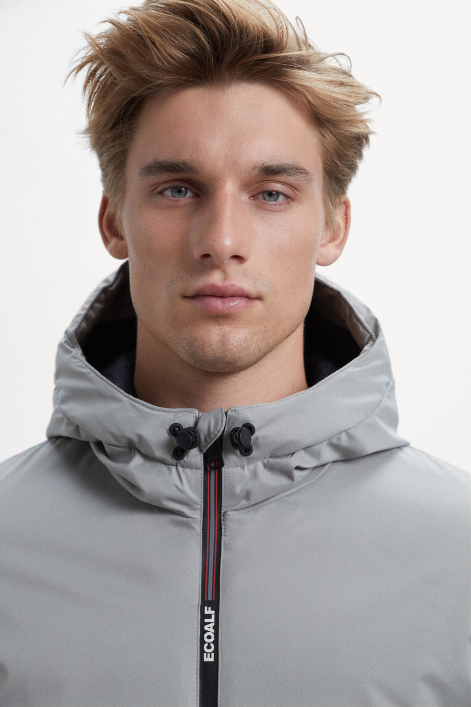 Abrigo Ecoalf Hombre Pasu Plain Grey