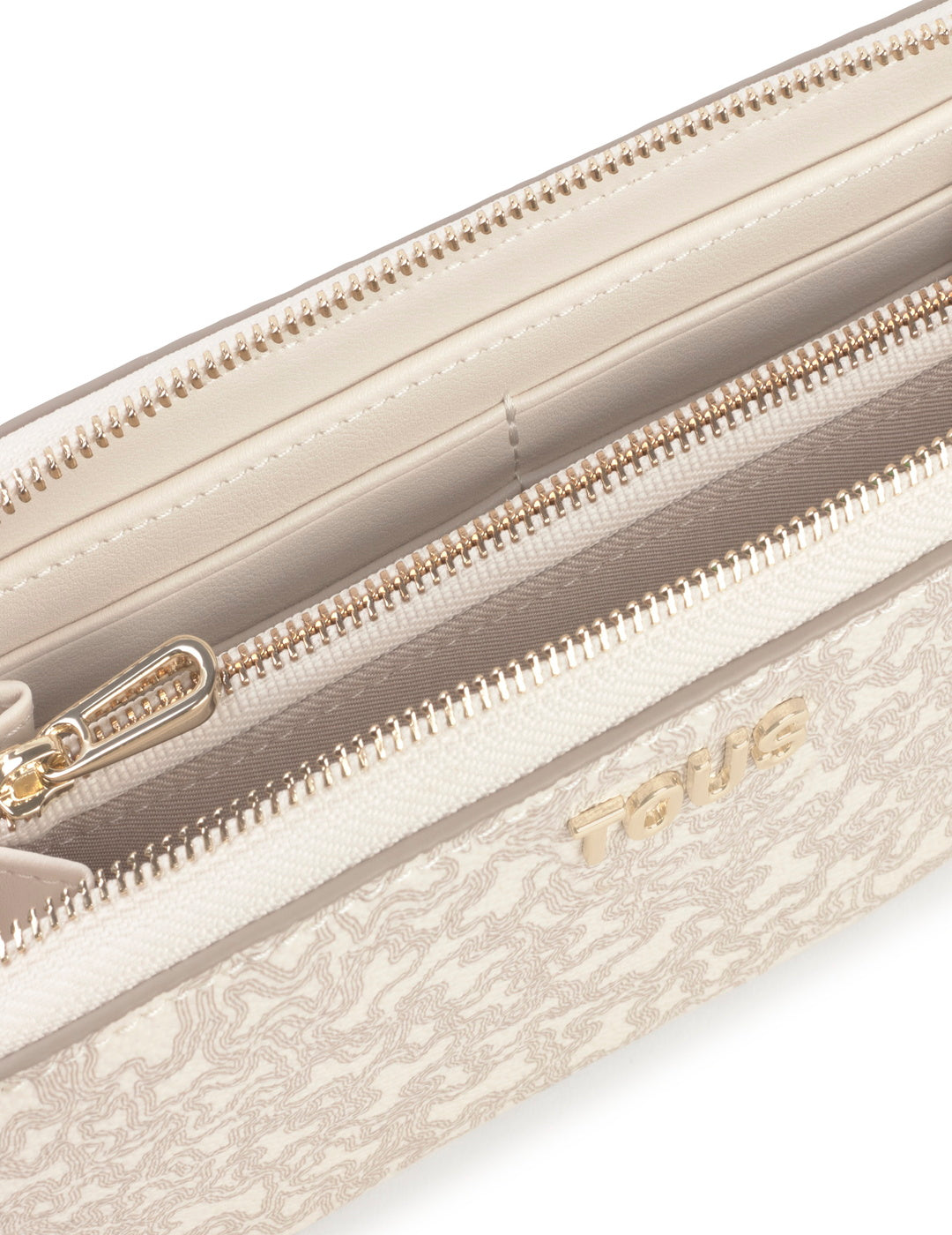 Billetera Tous Kaos Mini Lines M Beige