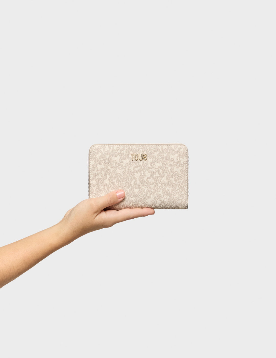 Billetera Tous Kaos Mini Lines M Beige