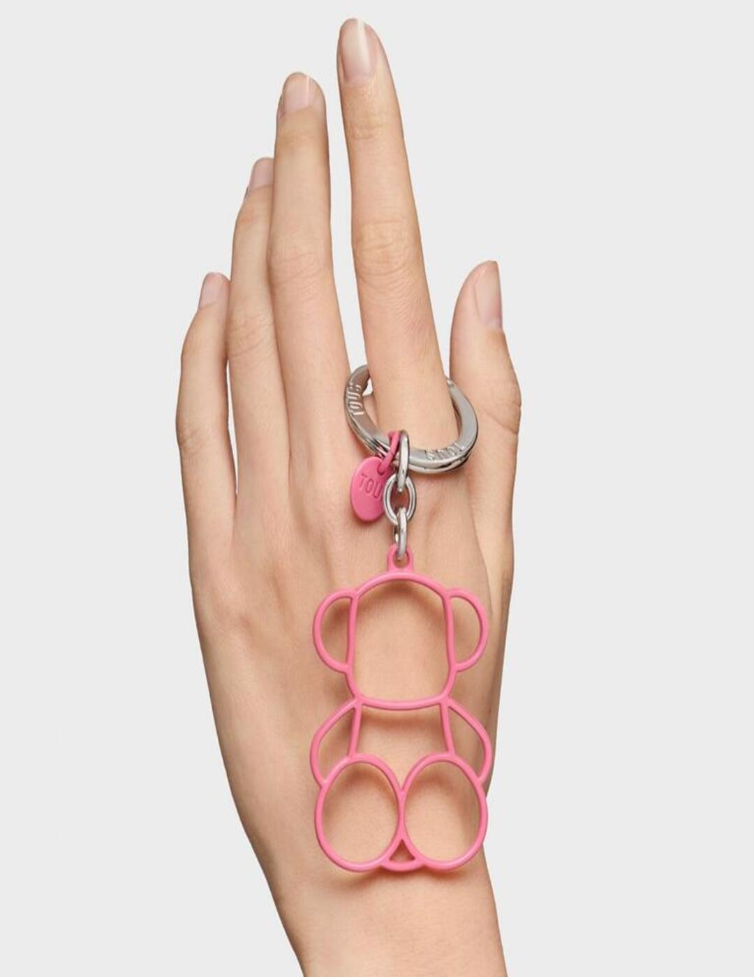 Llavero Tous Silhouette Bear Rosa