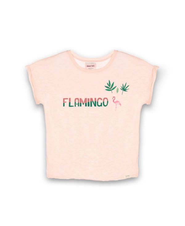 Camiseta Dear Tee mujer FLAMINGO-rosa