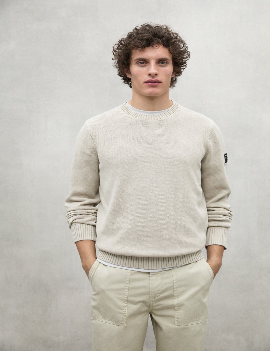 Jersey Ecoalf Hombre Tail Washed Stone