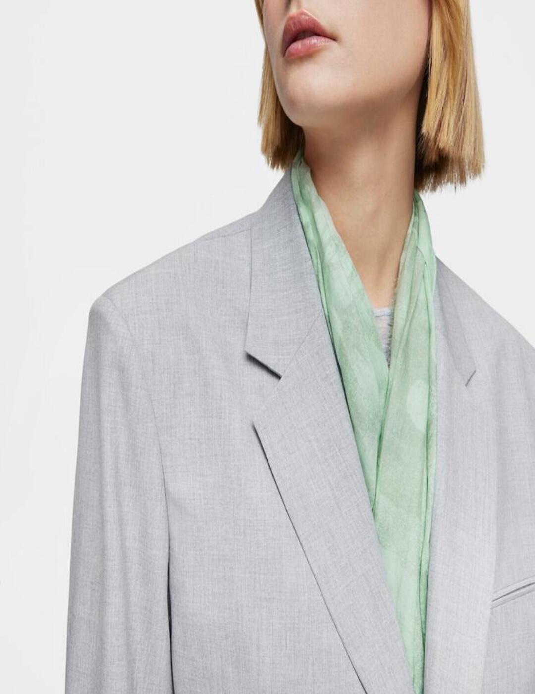 Foulard tous Alda Gris Piedra  y Menta
