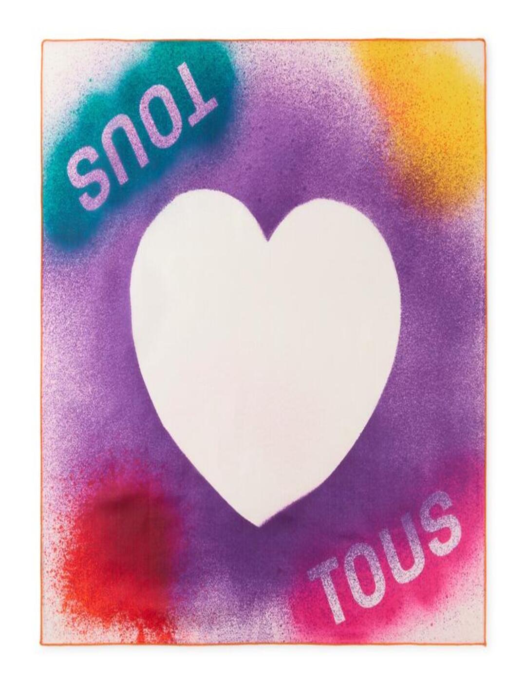 Pañuelo Tous Heart Stencil Beige