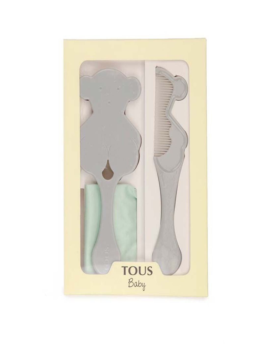 Set Tous Baby de cepillo y peine Beauty gris