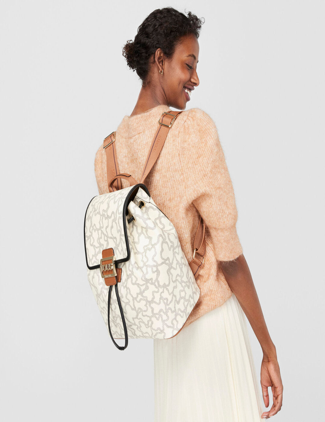 Mochila Tous Kaos Icon multi beige