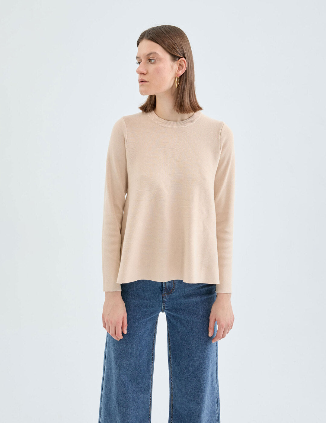 Jersey Compañía Fantástica de Punto Evasé Beige