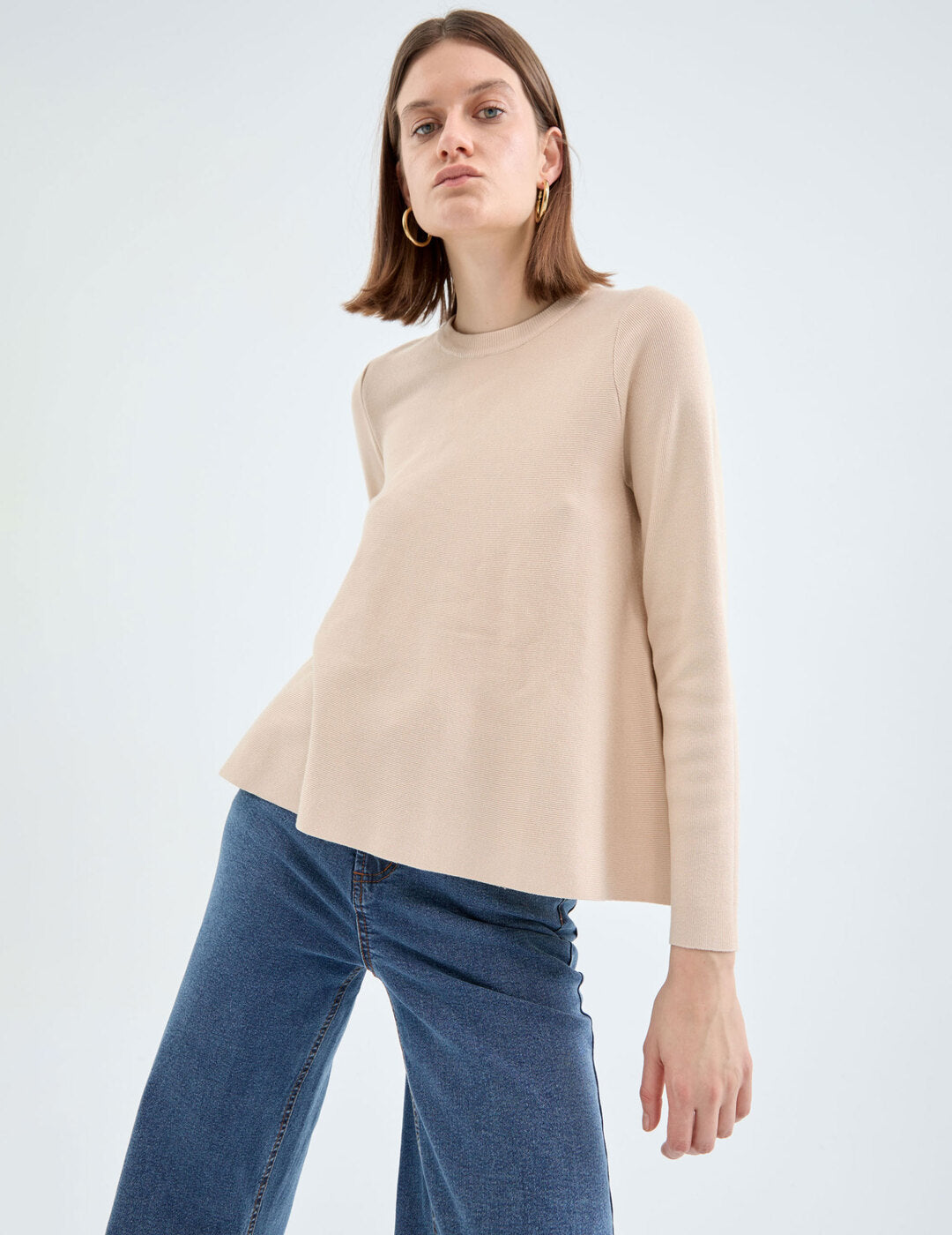 Jersey Compañía Fantástica de Punto Evasé Beige