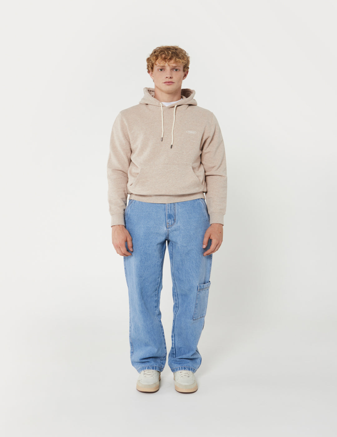 Sudadera Pompeii Beige Melange Regular hoodie