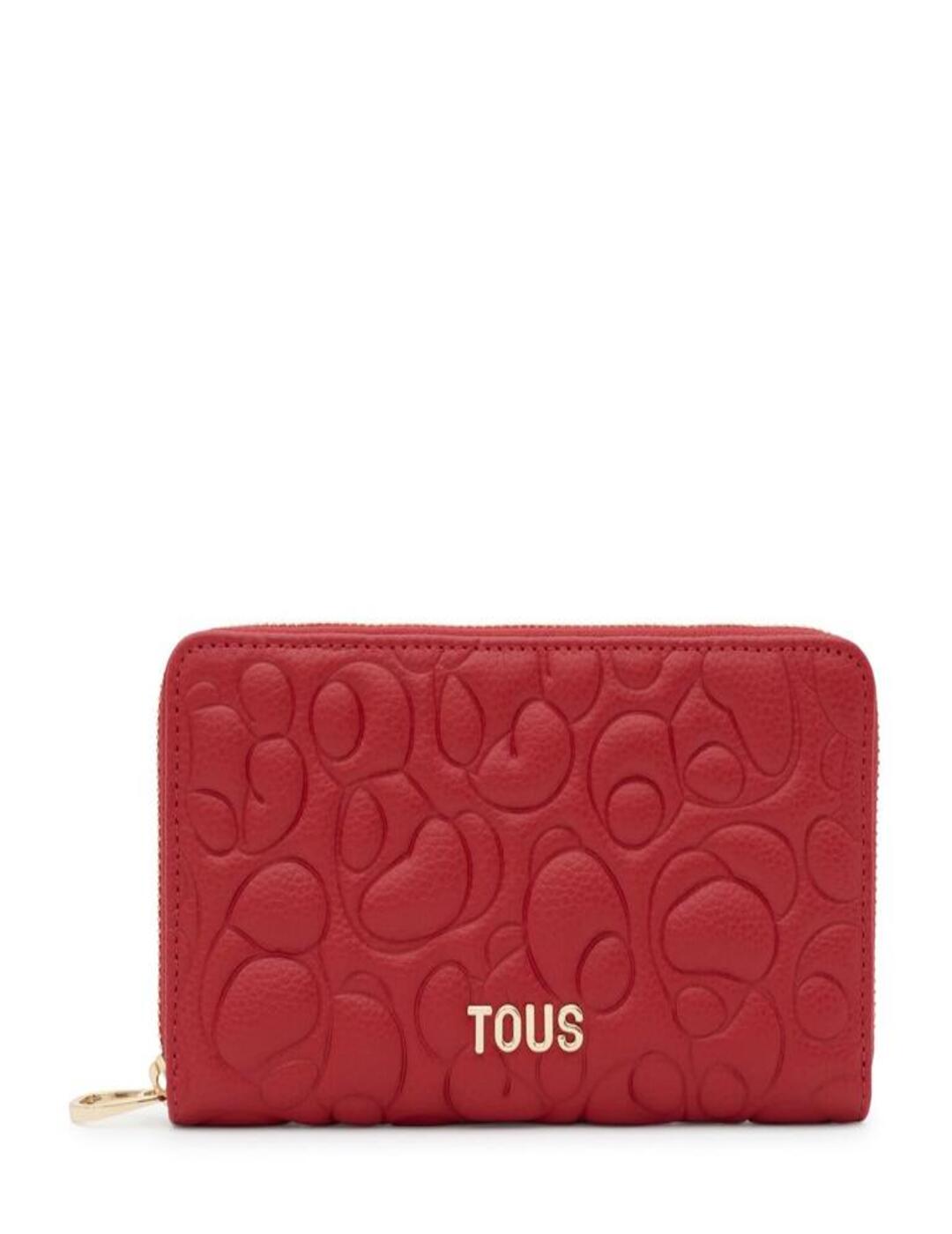 Billetera Tous Greta De Piel Rojo