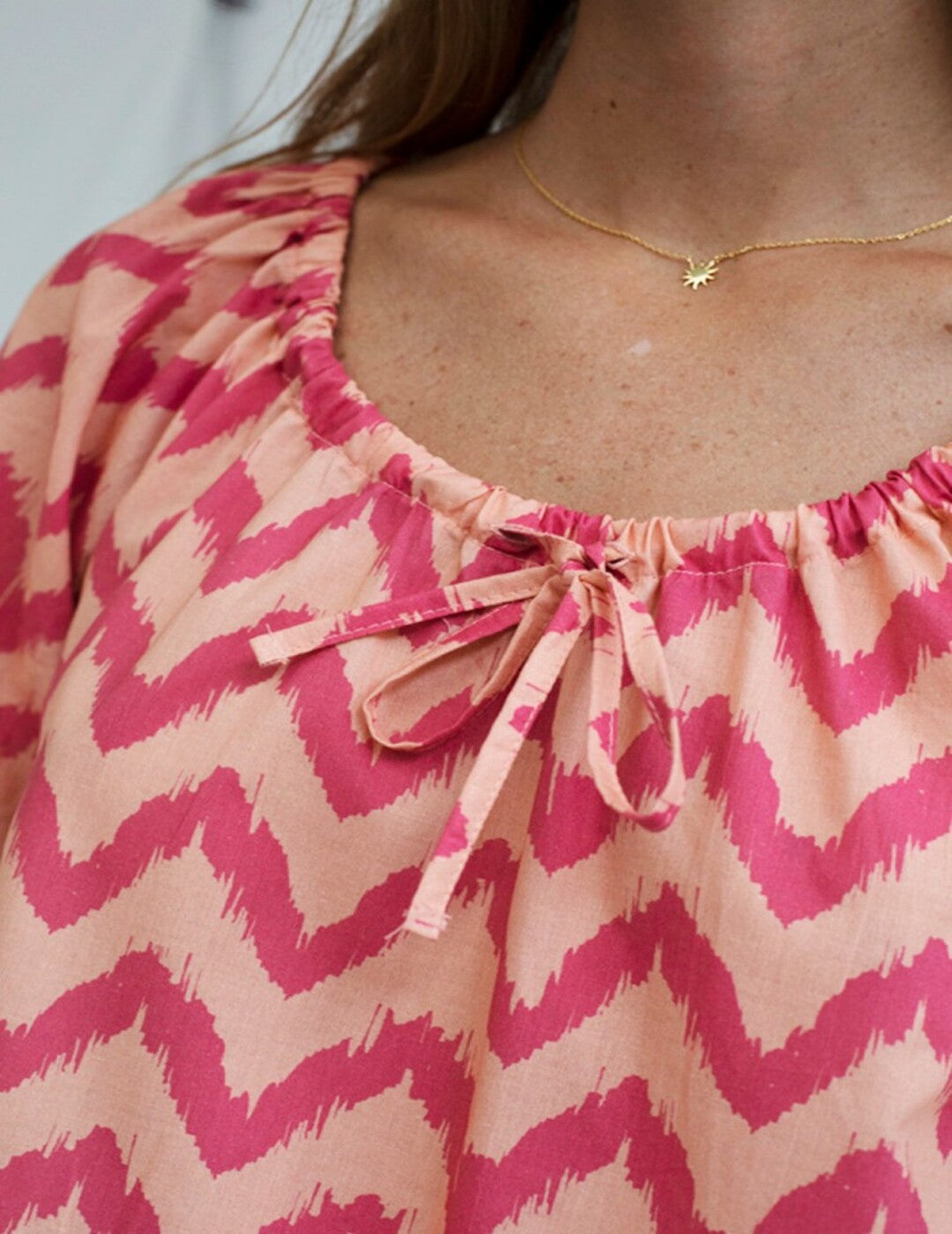 Blusa Mus&bombon Kamaka Zig Zag Fresa