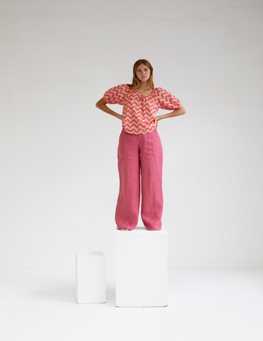 Blusa Mus&bombon Kamaka Zig Zag Fresa