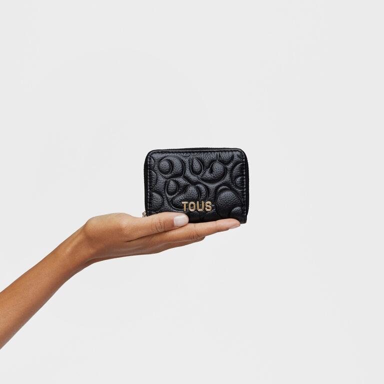 Monedero Tous Greta De Piel Negro