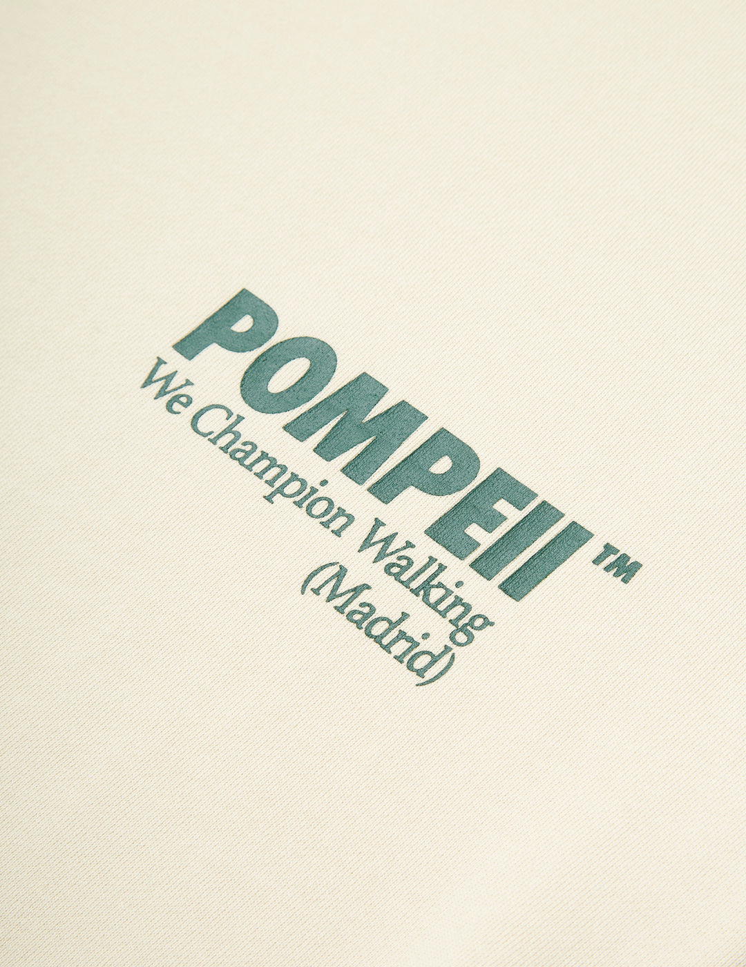 Sudadera Pompeii Cream Logo Crewneck Sweat