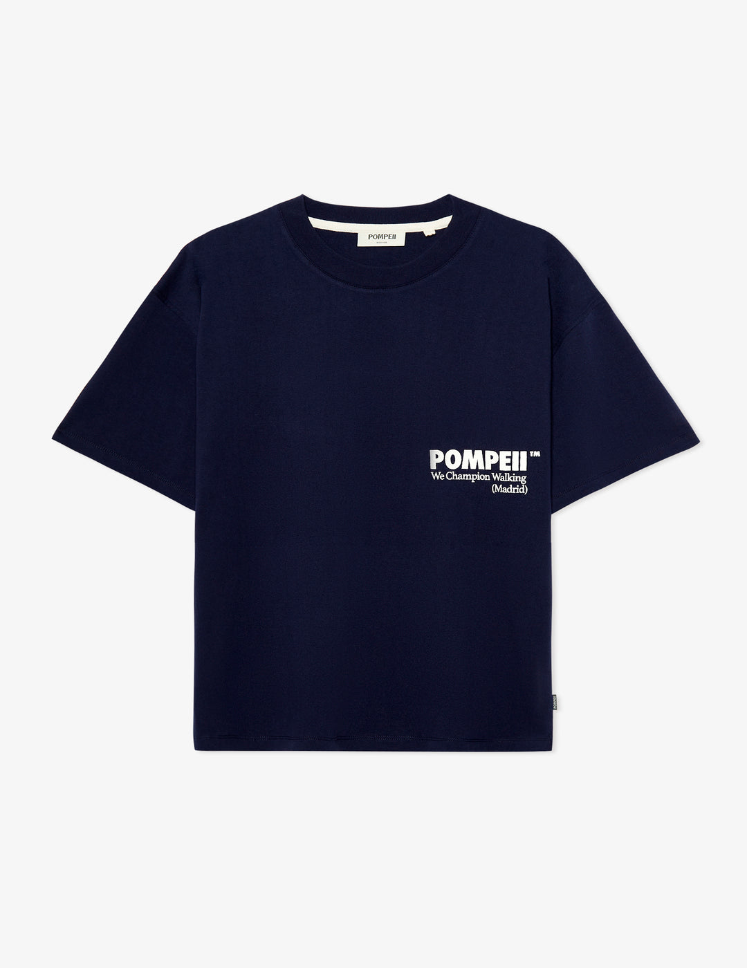 Camiseta Pompeii Navy Boxy Graphic Tee