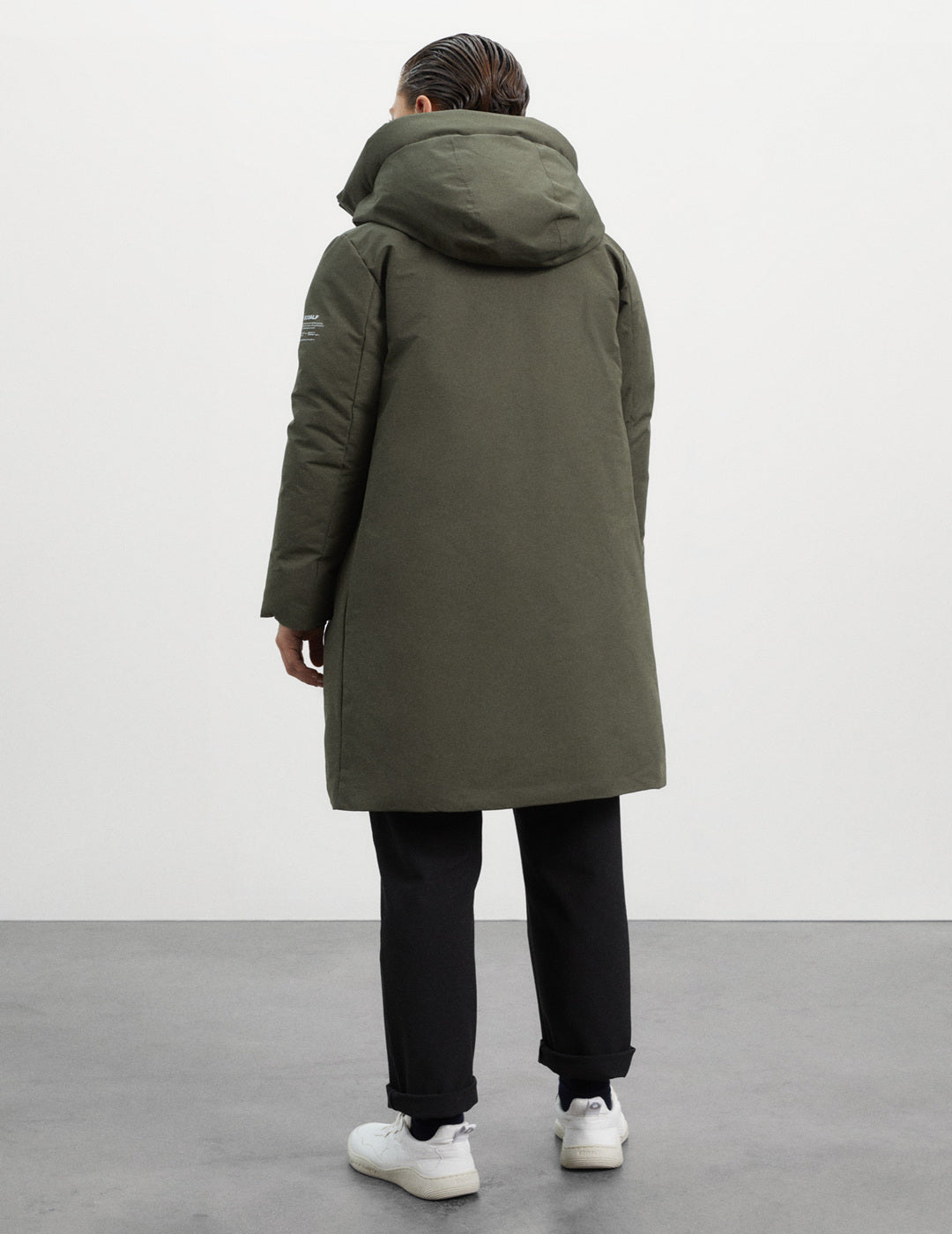 Abrigo Ecoalf Mujer Makalua Olive