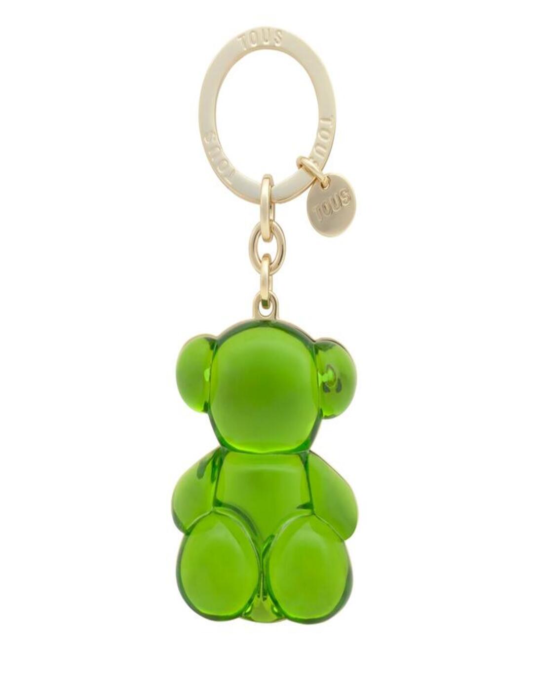 Llavero Tous Half Bold Bear Verde Oscuro