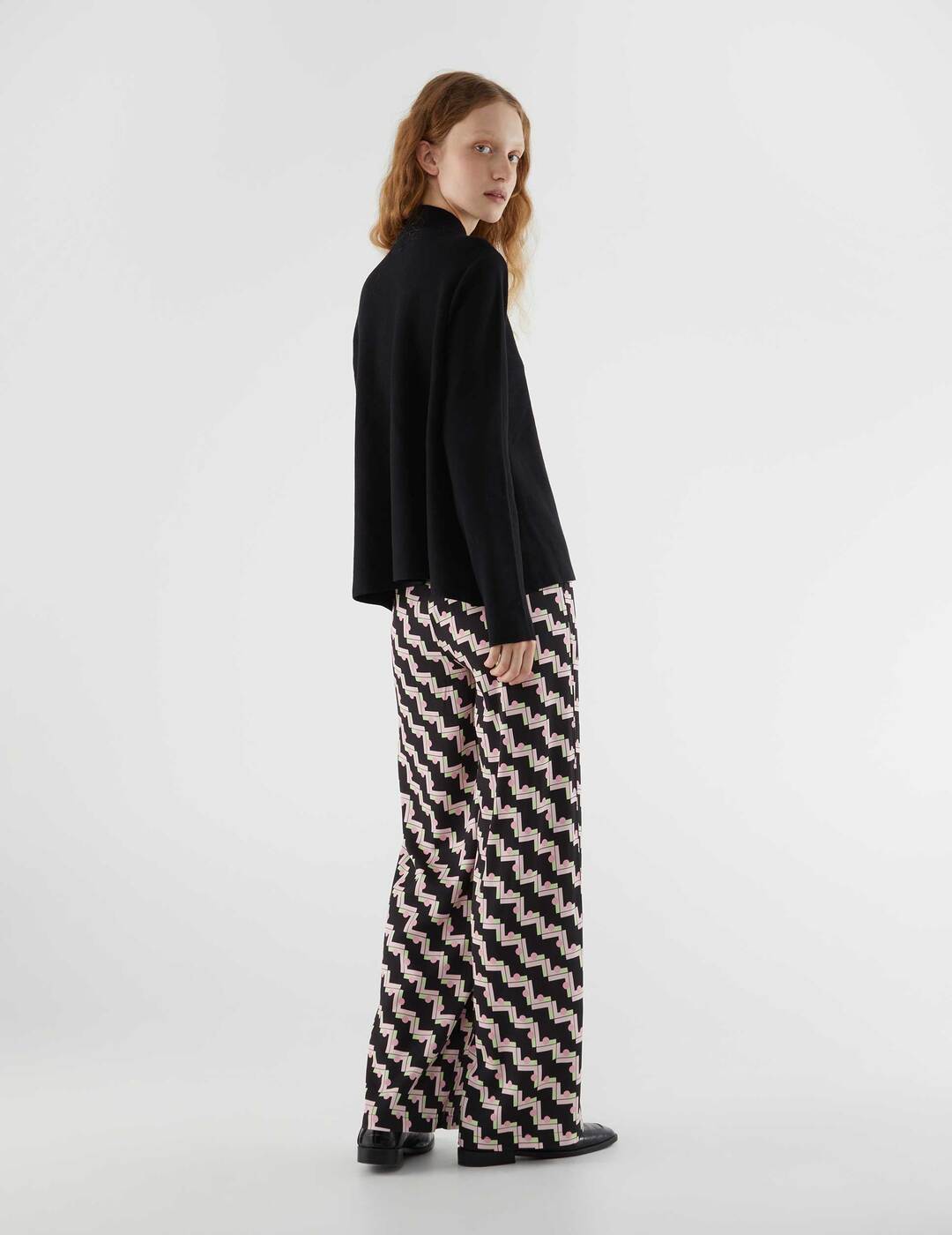 Jersey Compañía Fantástica Cuello Alto Evasé Negro