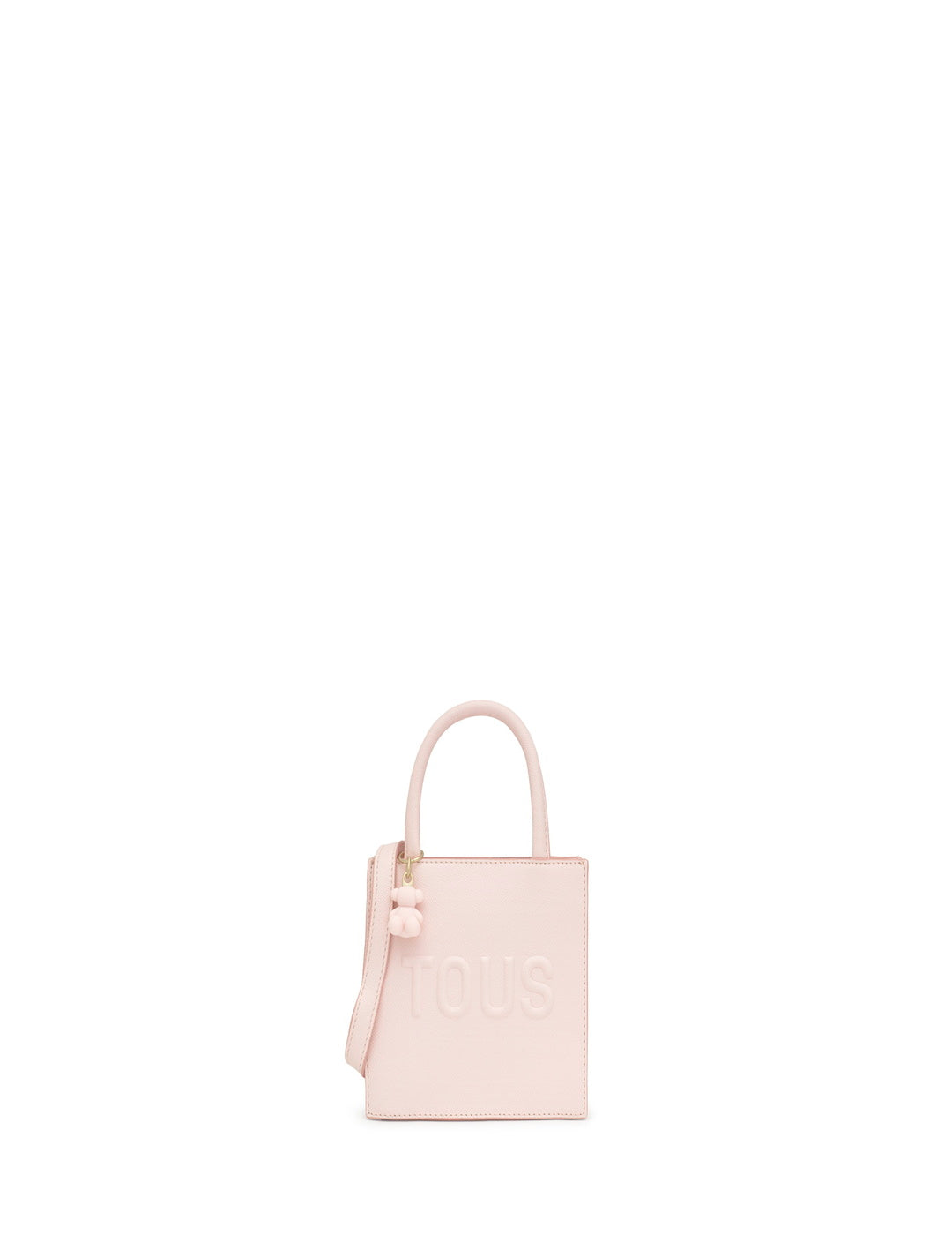 Bolso Tous Mini Cube Brenda Rosa Claro