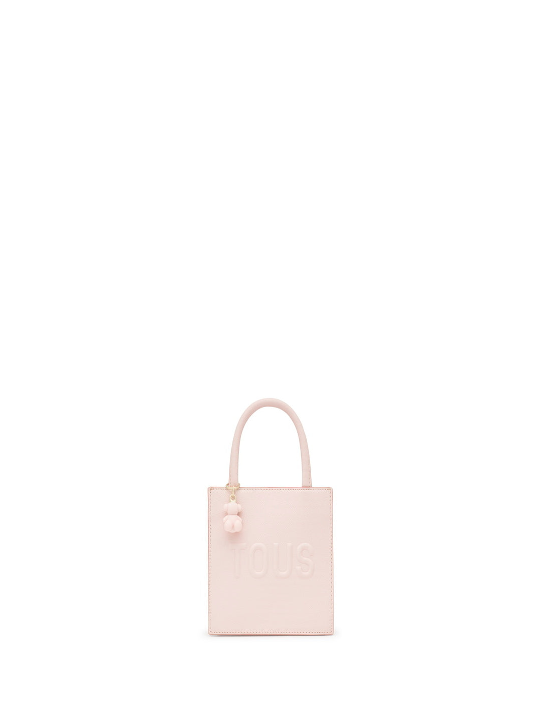 Bolso Tous Mini Cube Brenda Rosa Claro