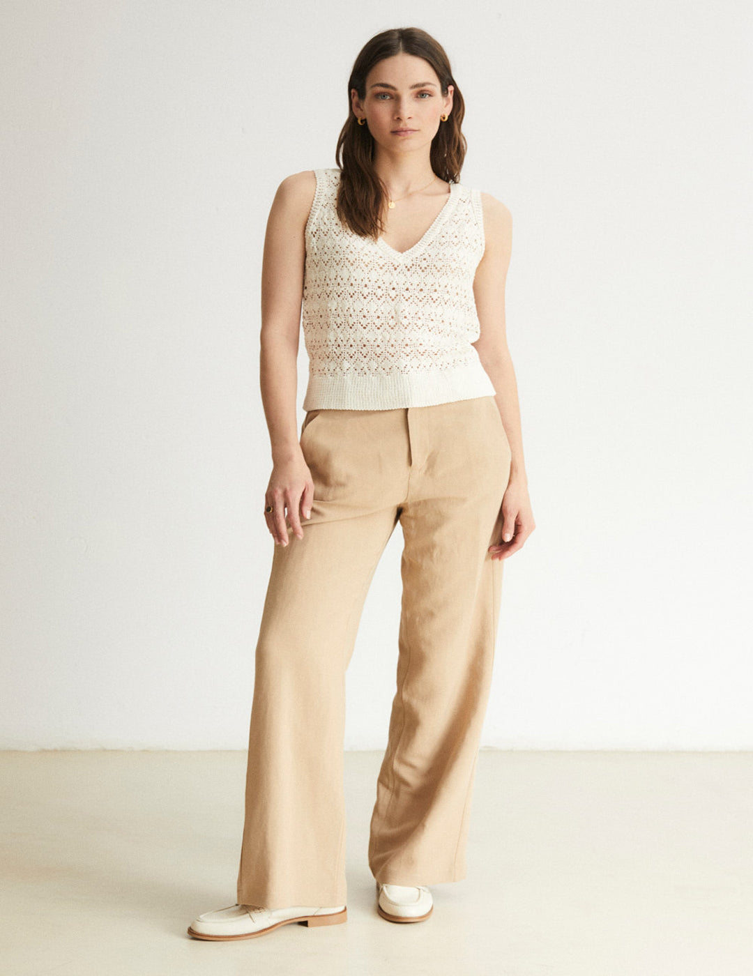 Pantalón eseOese Fluido Camel