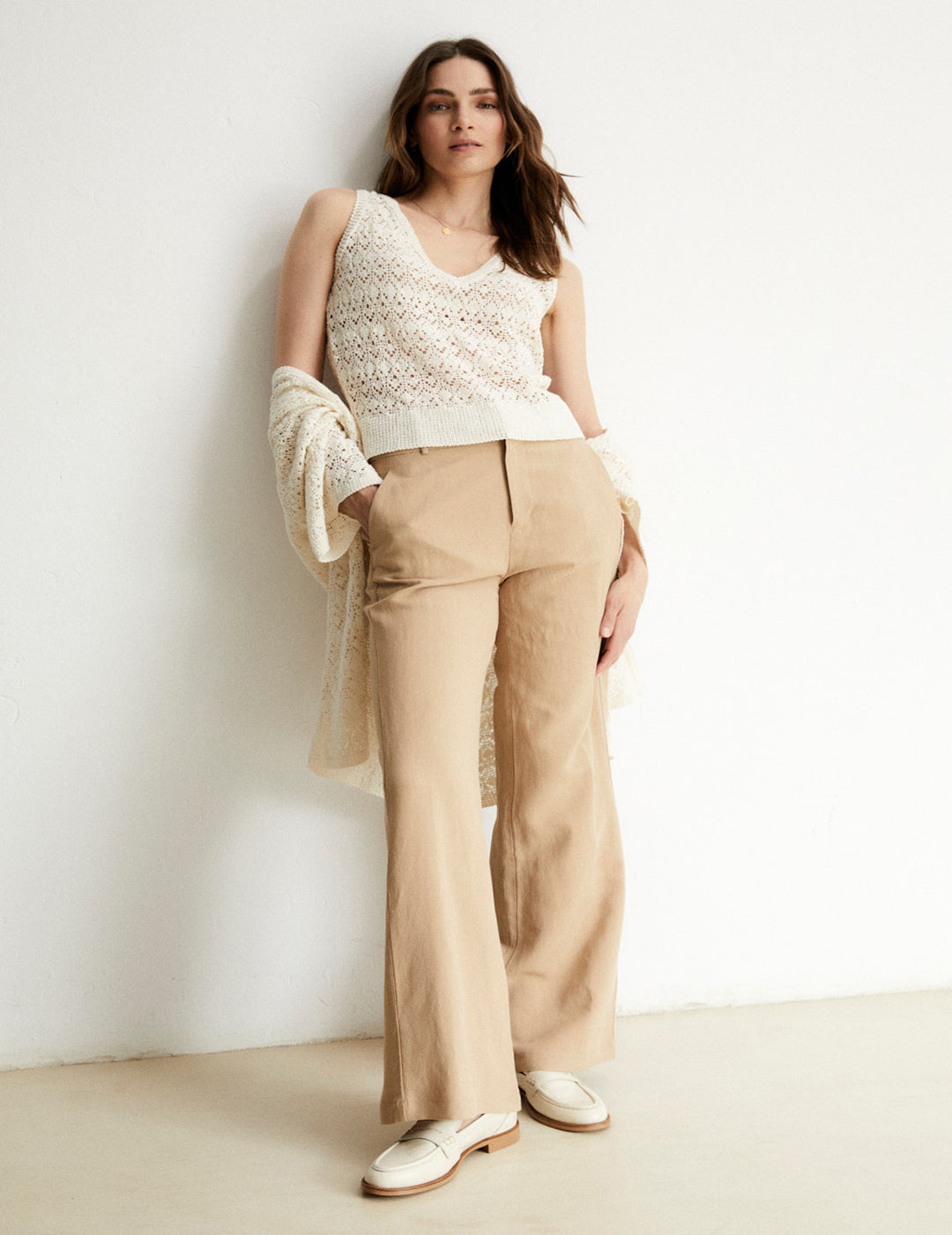 Pantalón eseOese Fluido Camel