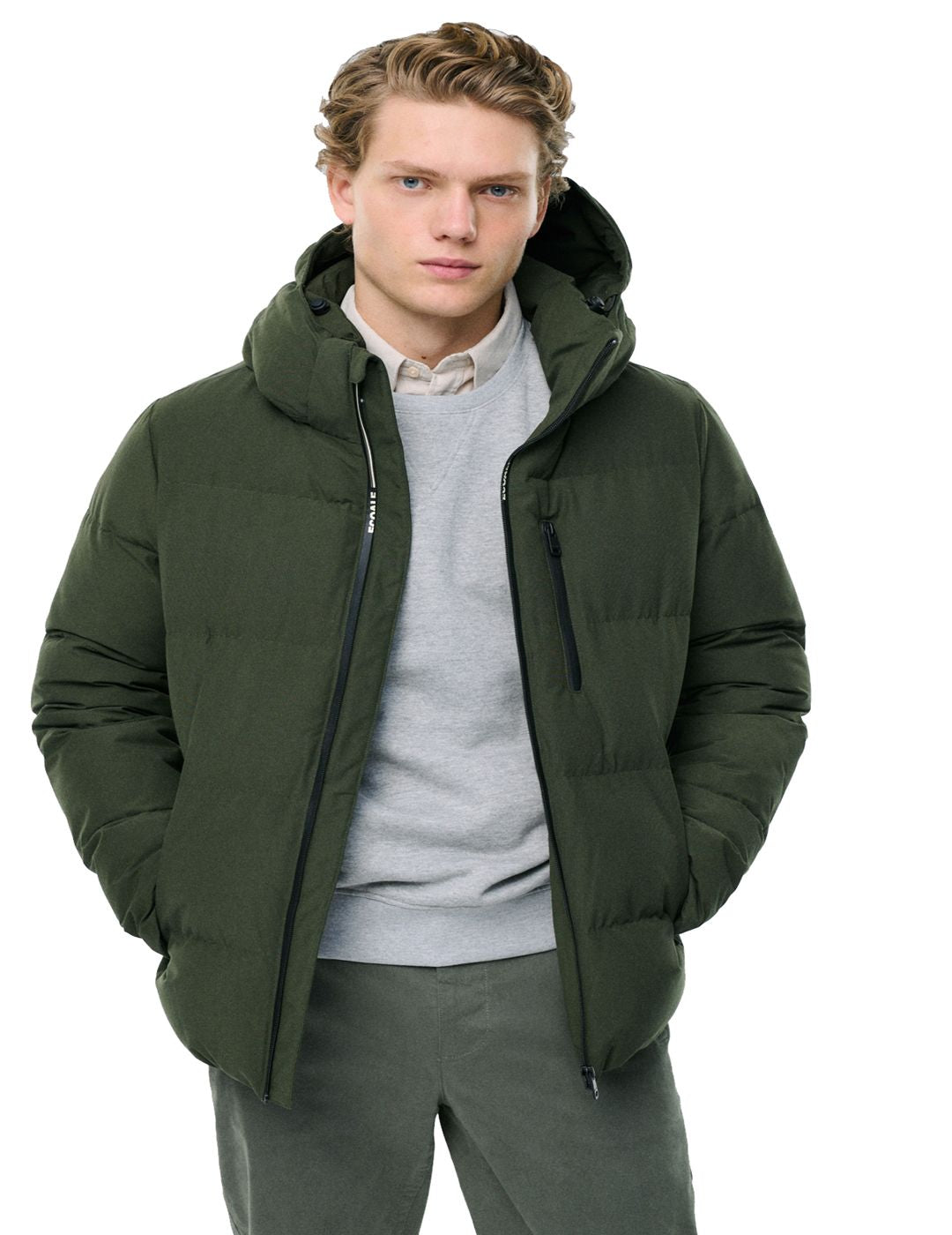 Chaqueta Ecoalf Honbre Bazon Forest Green