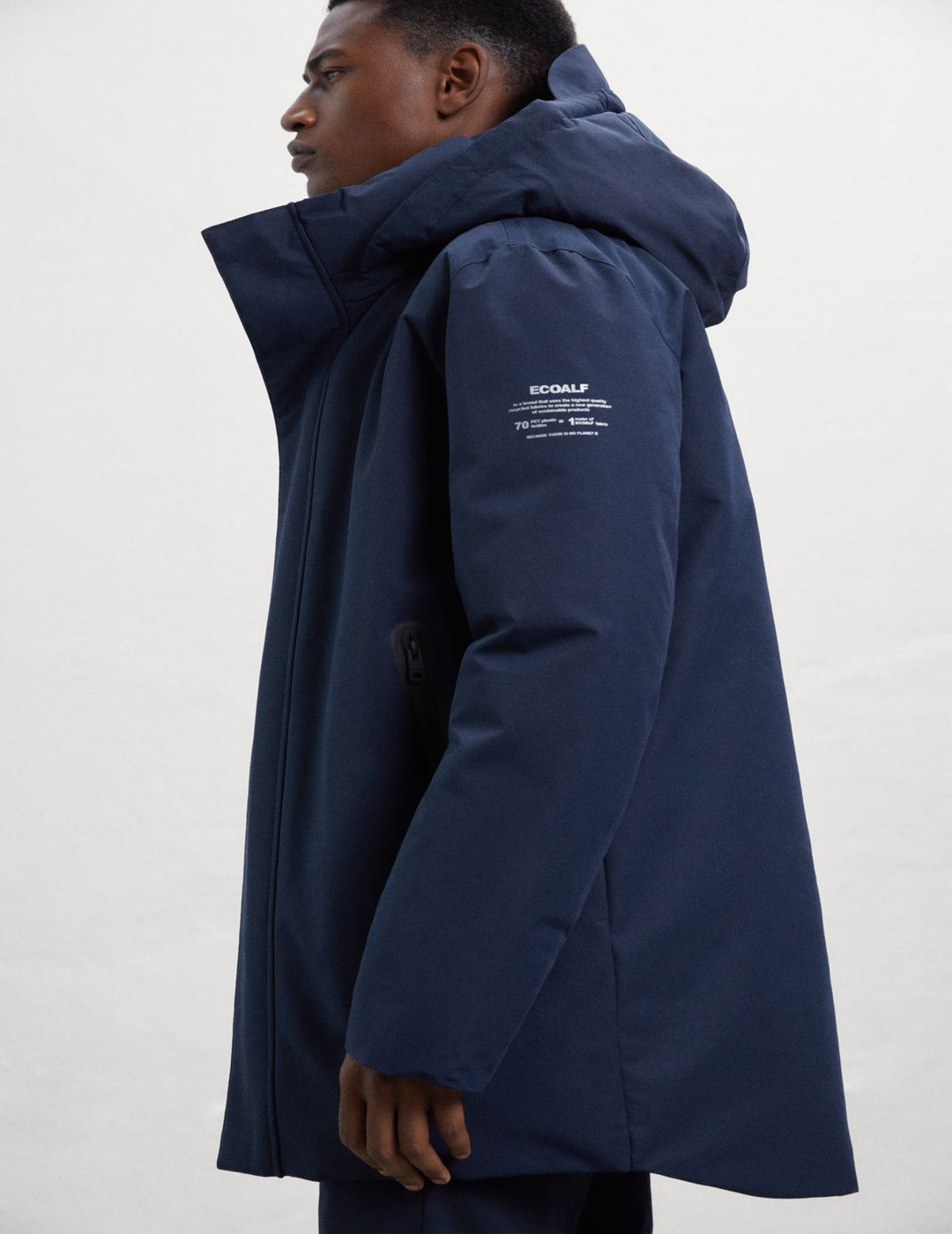 Abrigo Ecoalf Hombre Parko Deep Navy