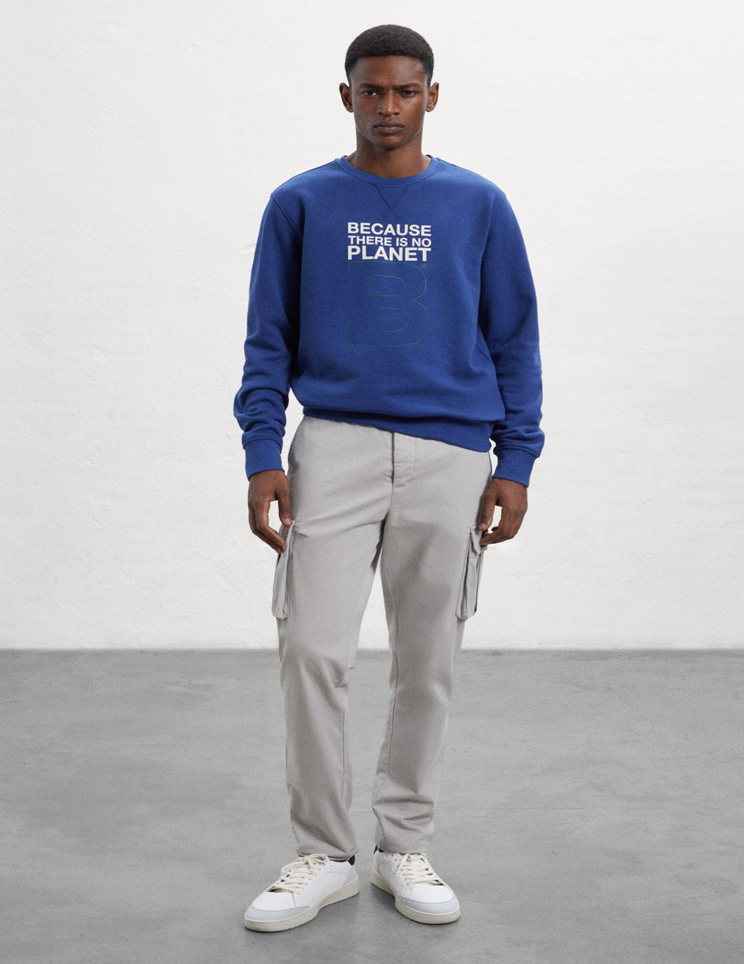 Sudadera Ecoalf Great B Blue Print
