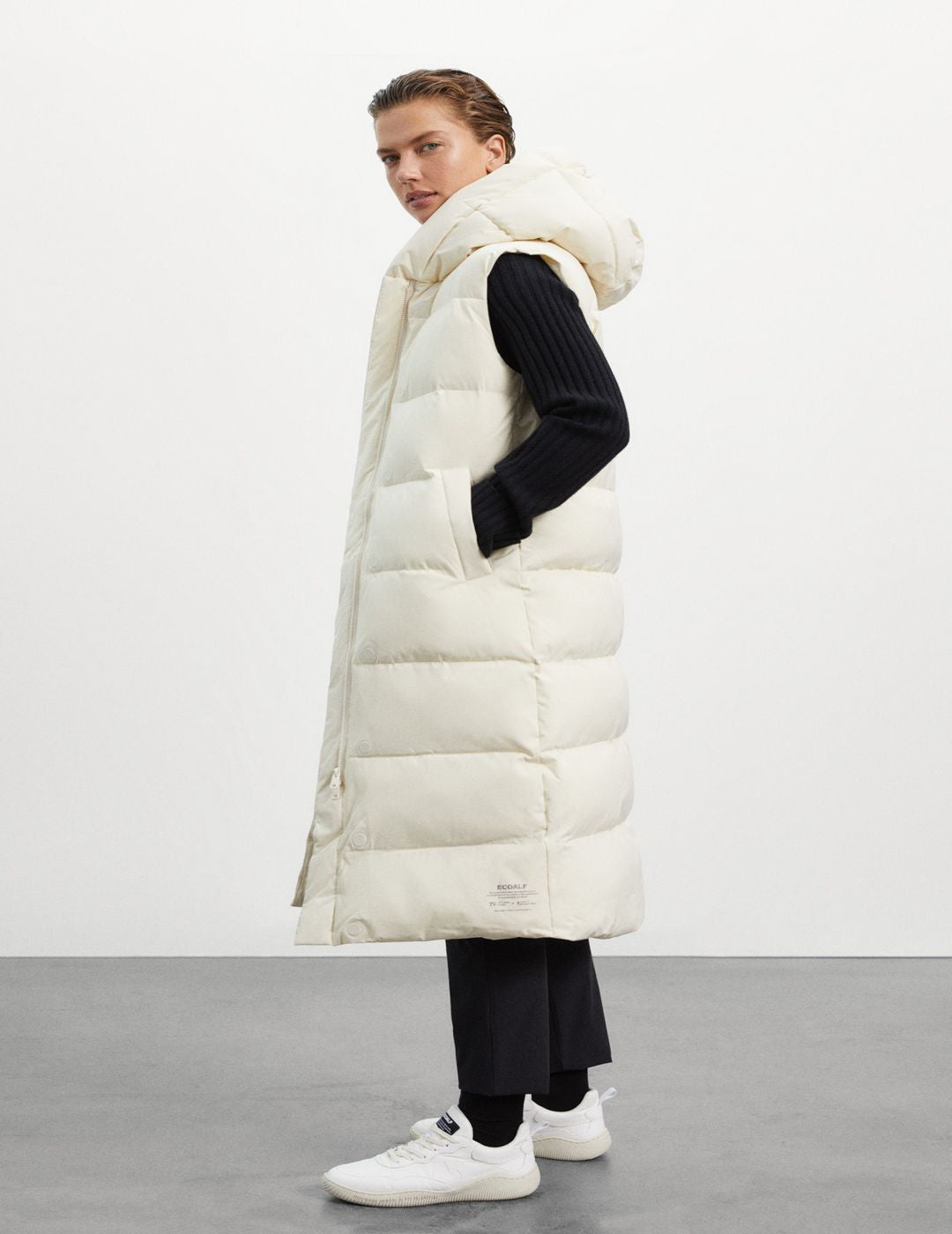 Chaleco Ecoalf Mujer Paget Creamy White