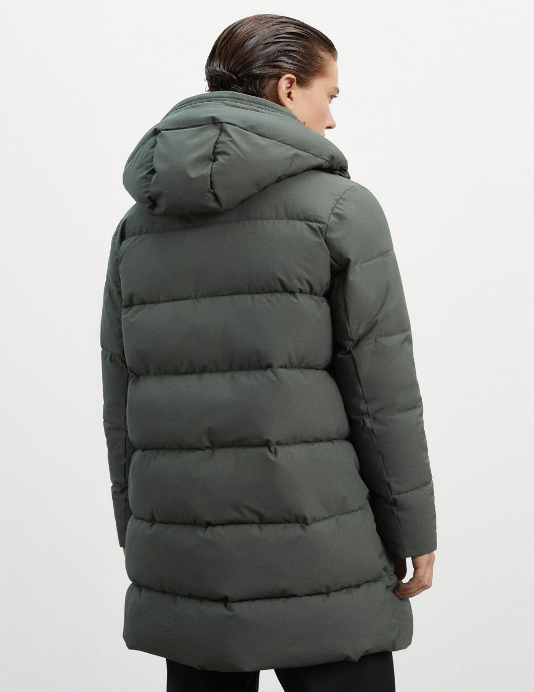 Abrigo Ecoalf Mujer Salin Olive