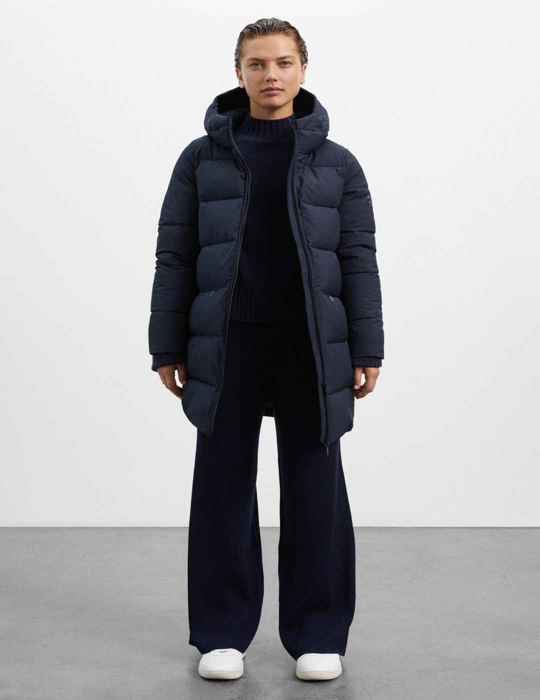 Abrigo Ecoalf Mujer Salin Deep Navy