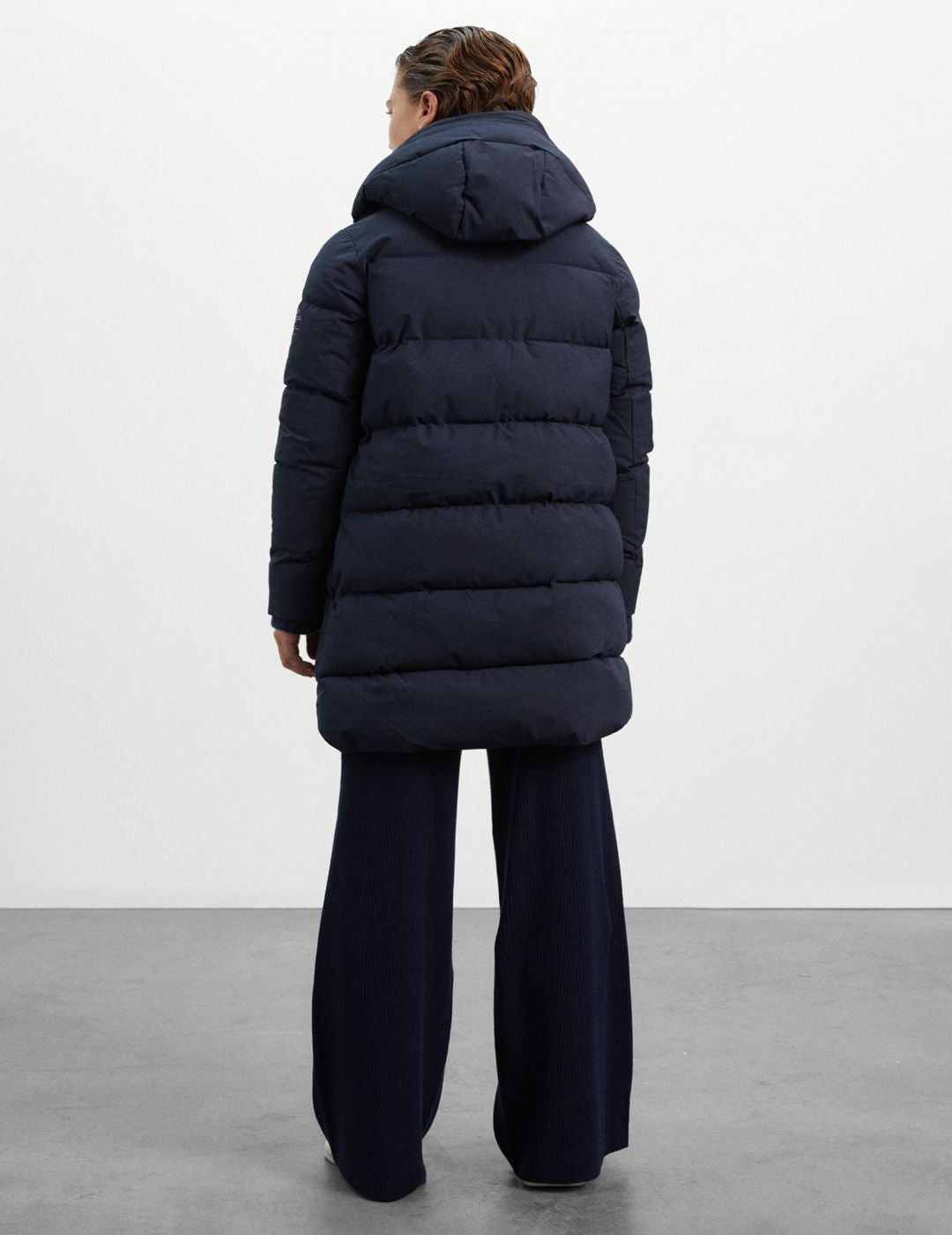 Abrigo Ecoalf Mujer Salin Deep Navy