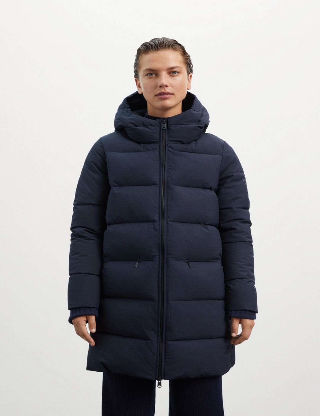 Abrigo Ecoalf Mujer Salin Deep Navy