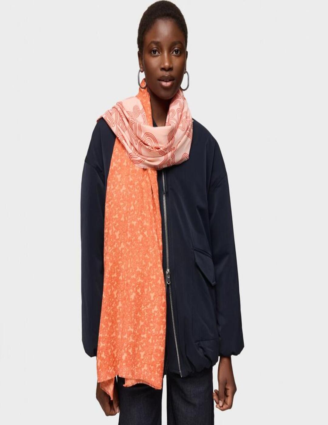 Foulard Tous Kaos Mini Lines Naranja