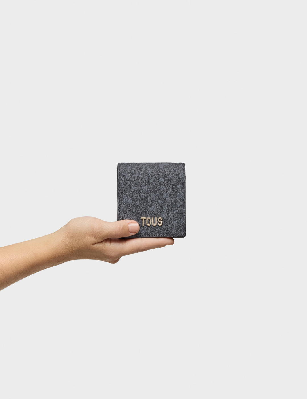 Billetera Tous XS Kaos Mini Lines Gris Oscuro