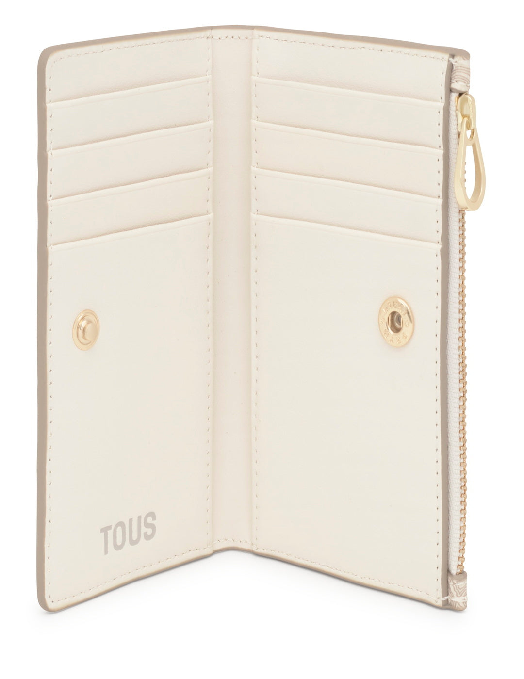 Billetera Tous S Kaos Mini Lines Beige
