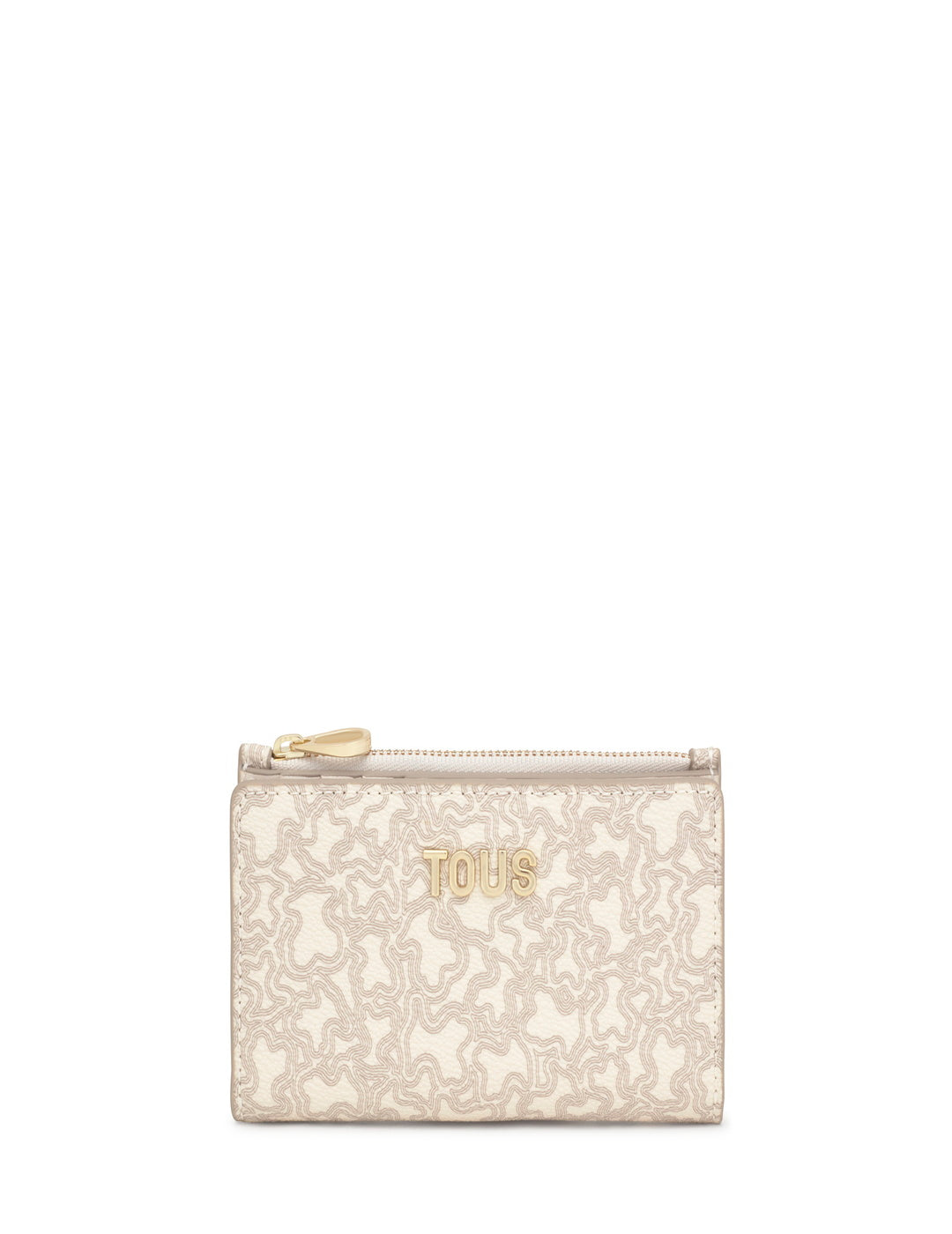 Billetera Tous S Kaos Mini Lines Beige