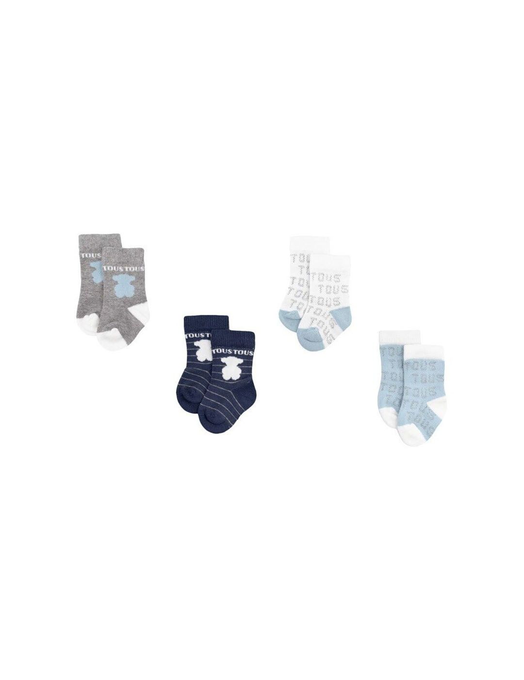 Pack Tous 4 Calcetines Sweet Socks Azul Celeste