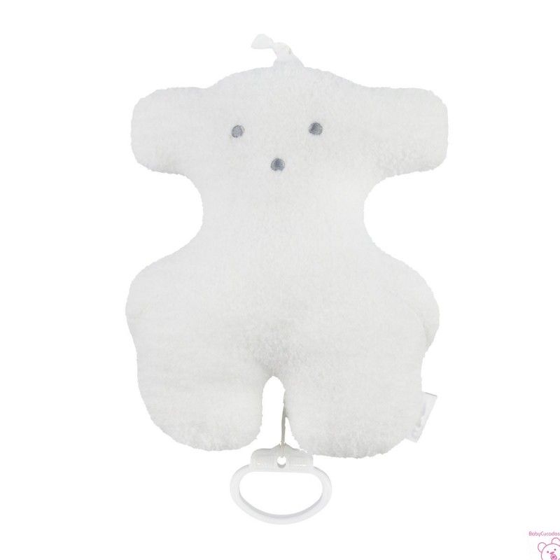 Tous Oso musical pelo rizado Blanco