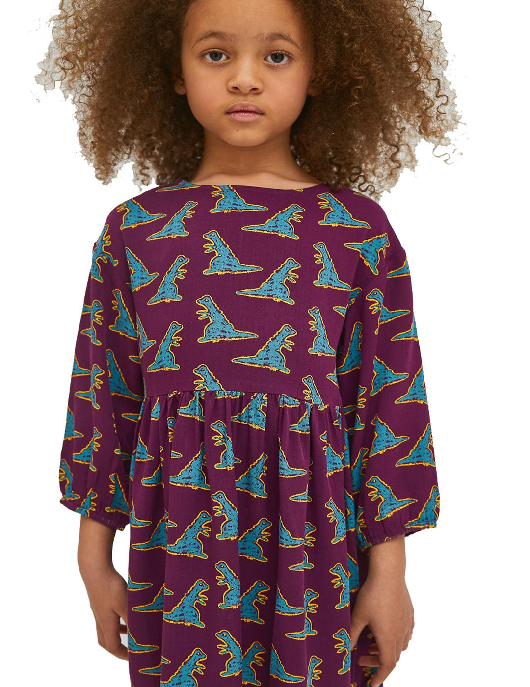 Vestido Compañía Fantástica Mini Con Print de Dinosaurios