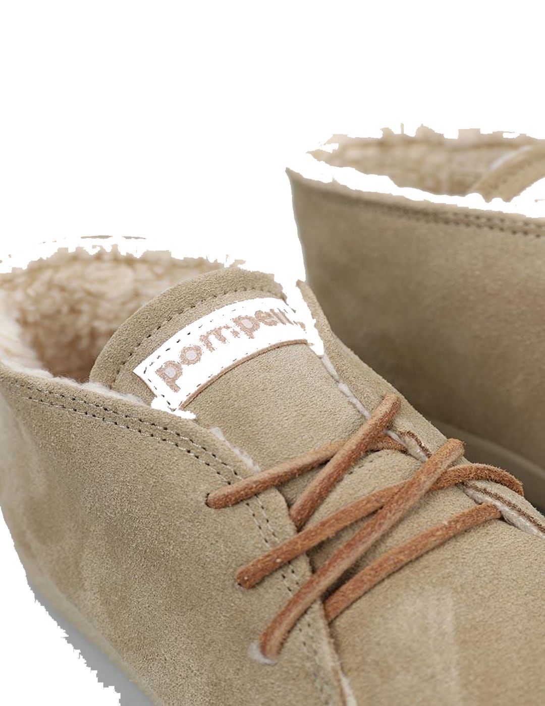 Zapatilla Mujer Pompeii Catalina Fleece Beige