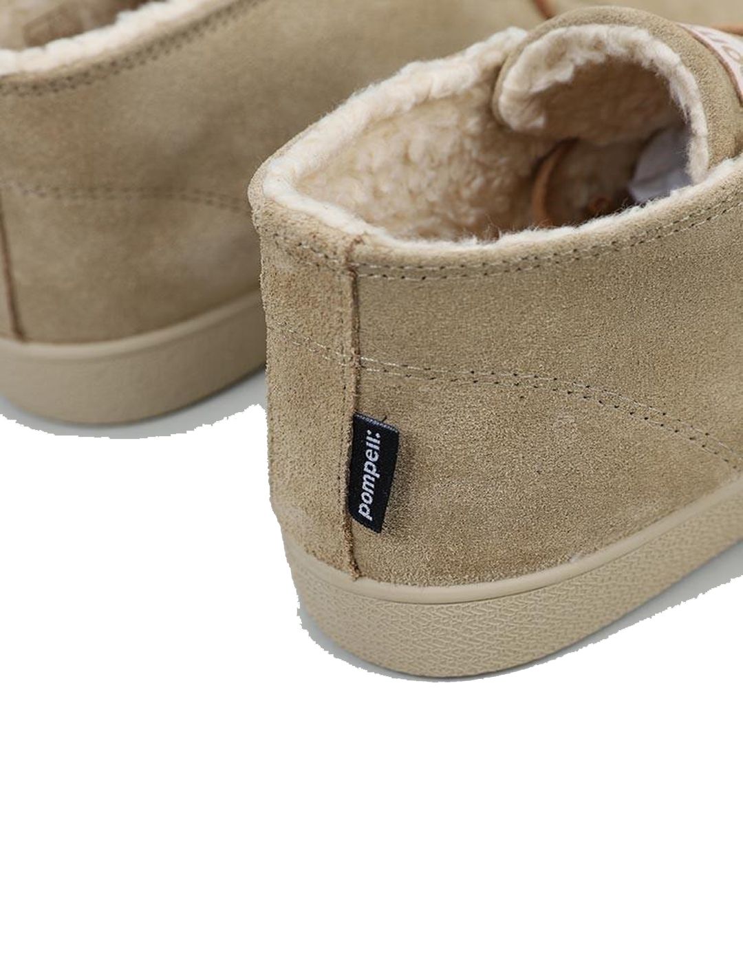 Zapatilla Mujer Pompeii Catalina Fleece Beige