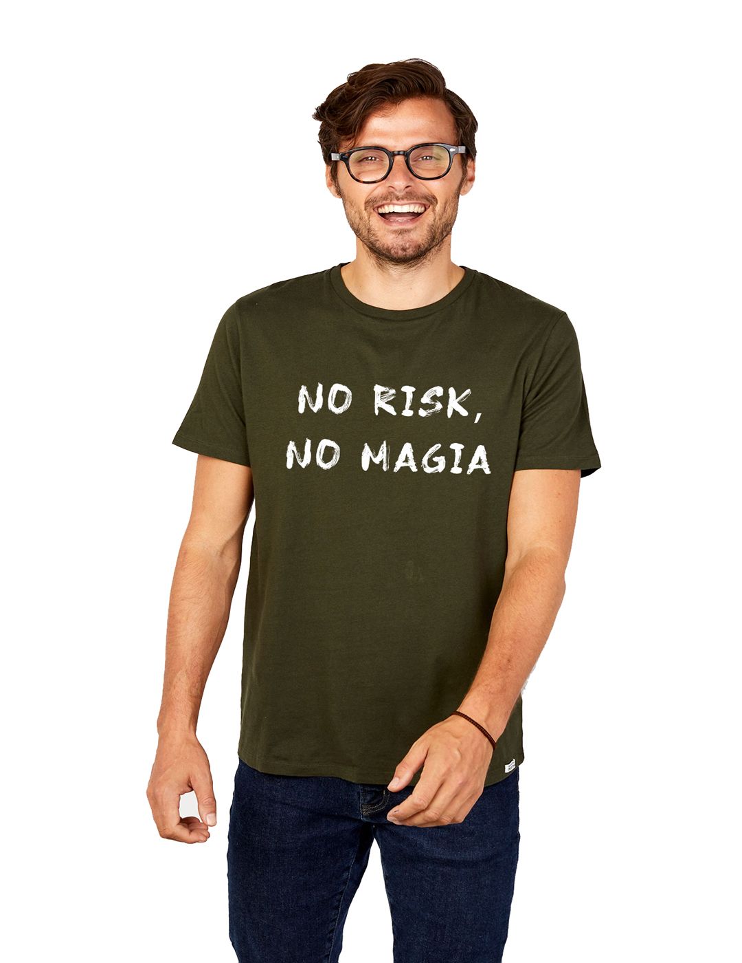 Camiseta Dear Tee Hombre No Risk No Magia
