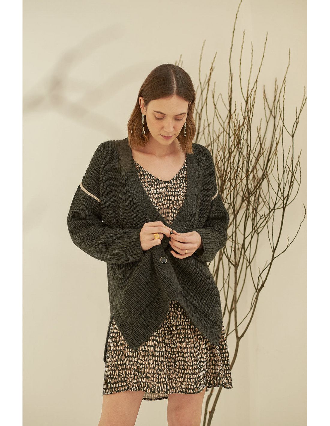 Cardigan Mus&Bombon Poplar Antracita