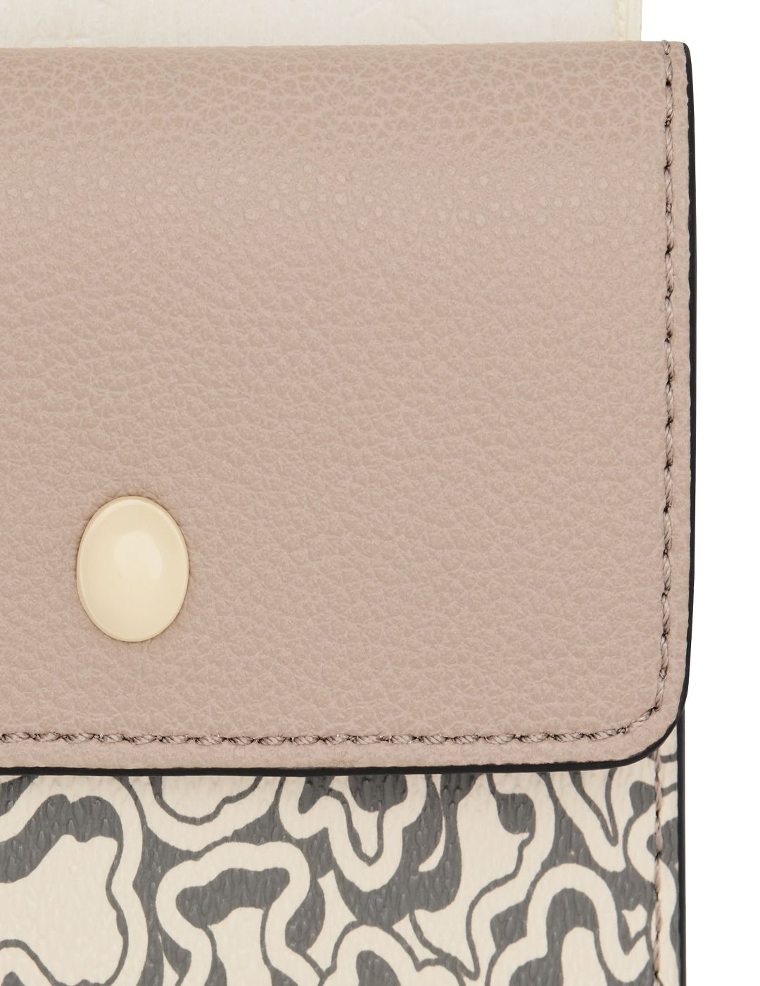 Tarjetero Tous Flap Kaos Mini Evolution Beige