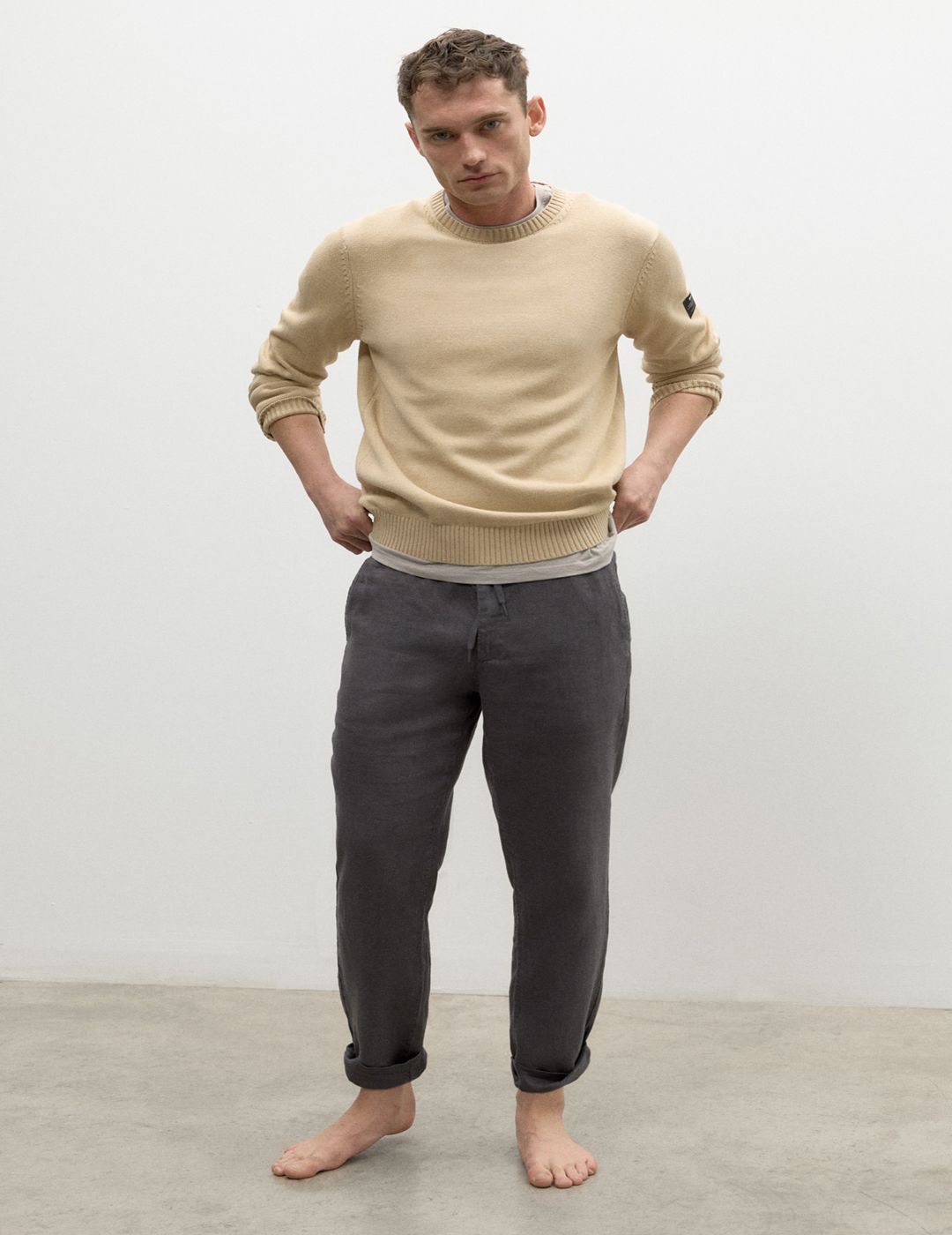 Jersey Ecoalf Hombre Tail Beige